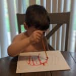 toddler salt painting activity